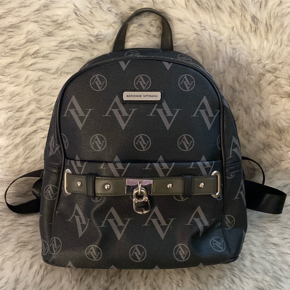 ADRIENNE VITTADINI signature faux leather backpack